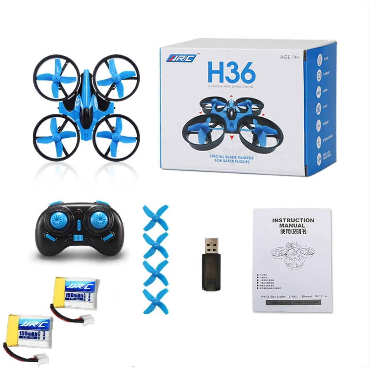H36 Mini Rc Drone Remote Control Quadcopter Headless Mode Helicopter 360° Flip Mini Dron Toys for Kids
