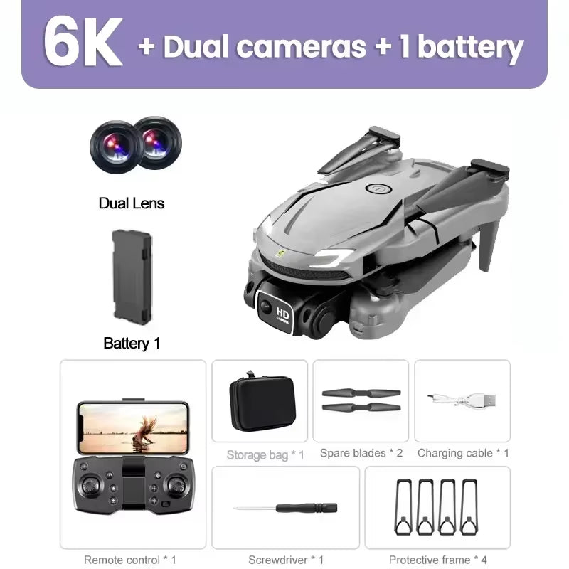 For Xiaomi V88 Drone 4K Professional Dron HD Aerial Photography Remote Control Aircraft HD Dual Camera Quadcopter RC Toy UAV