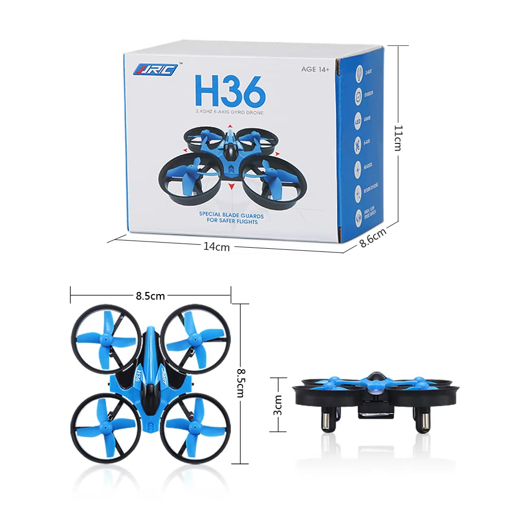H36 Mini Rc Drone Remote Control Quadcopter Headless Mode Helicopter 360° Flip Mini Dron Toys for Kids