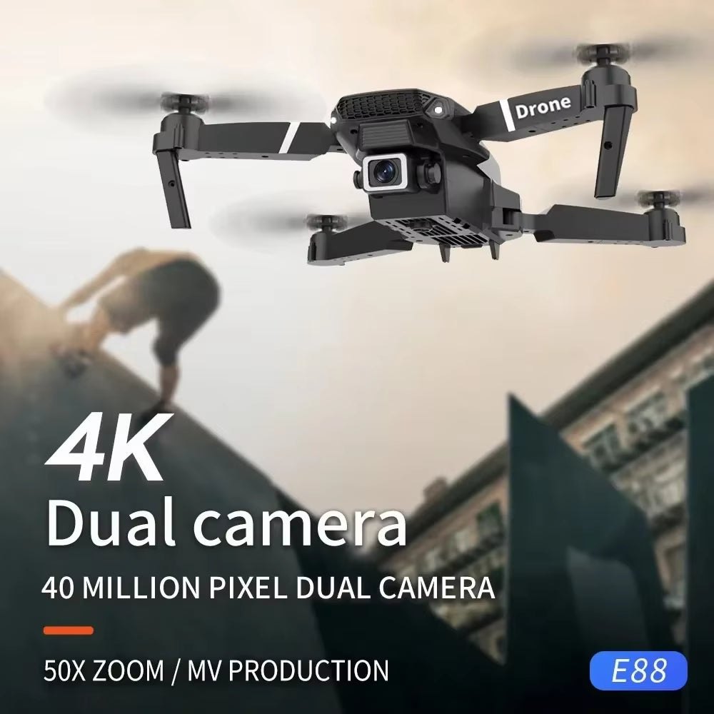 2025 NEW Professional Wide Angle RC Dron 4K HD Camera Mode Foldable Helicopter Quadcopter Kid Gift Toys