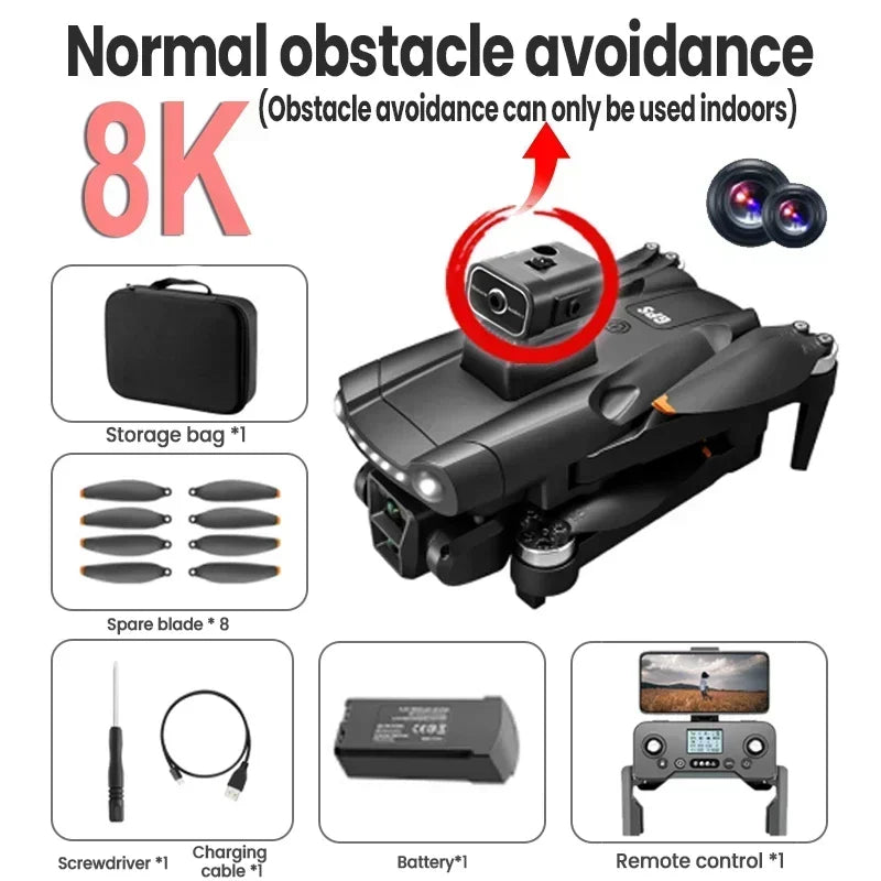 Xiaomi  V198GPS Drone ESC 8K HD Profesional Brushless Laser Obstacle Avoidance Aerial Optical Foldable Quadcopter Dron New