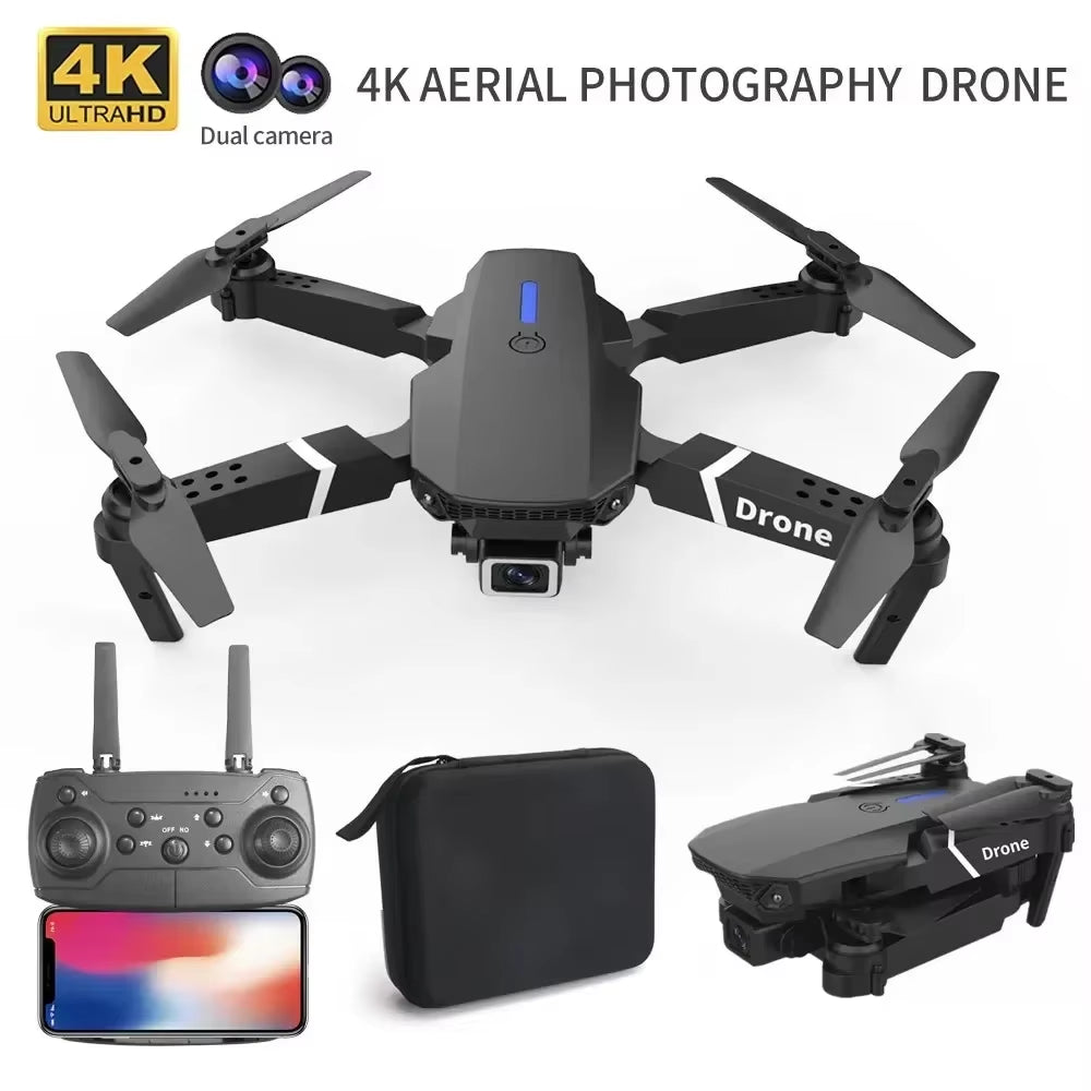 2025 NEW Professional Wide Angle RC Dron 4K HD Camera Mode Foldable Helicopter Quadcopter Kid Gift Toys