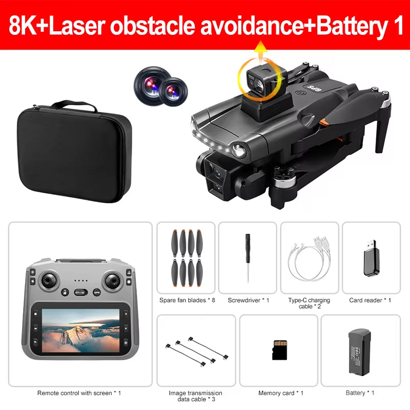 Xiaomi Mijia V198MAX Drone 8K Profesional FPV Brushless Laser Obstacle Avoidance Aerial Optical Foldable Quadcopter Mini 4K Dron