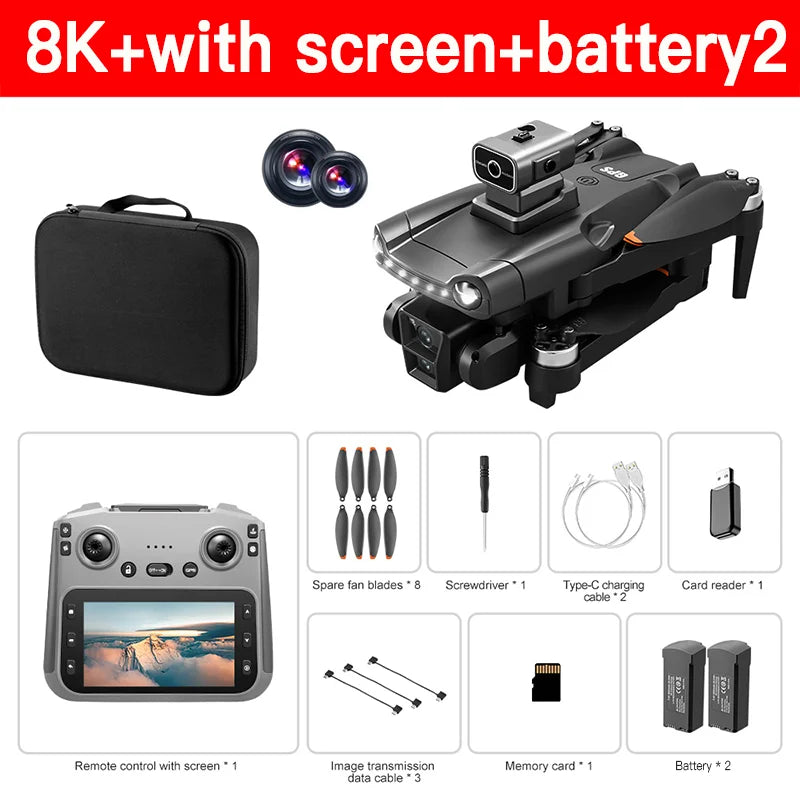 Xiaomi  V198GPS Drone ESC 8K Profesional Brushless Laser Obstacle Avoidance Aerial Optical Foldable Quadcopter Mini Dron