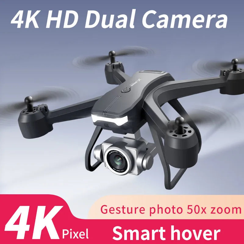 V14 Drone 4K HD Dual Camera 6K WIFI FPV Height Hold Dron RC Helicopter Professional Mini Quadcopter Toys