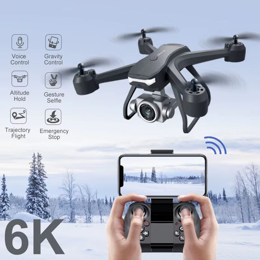 V14 Drone 4K HD Dual Camera 6K WIFI FPV Height Hold Dron RC Helicopter Professional Mini Quadcopter Toys