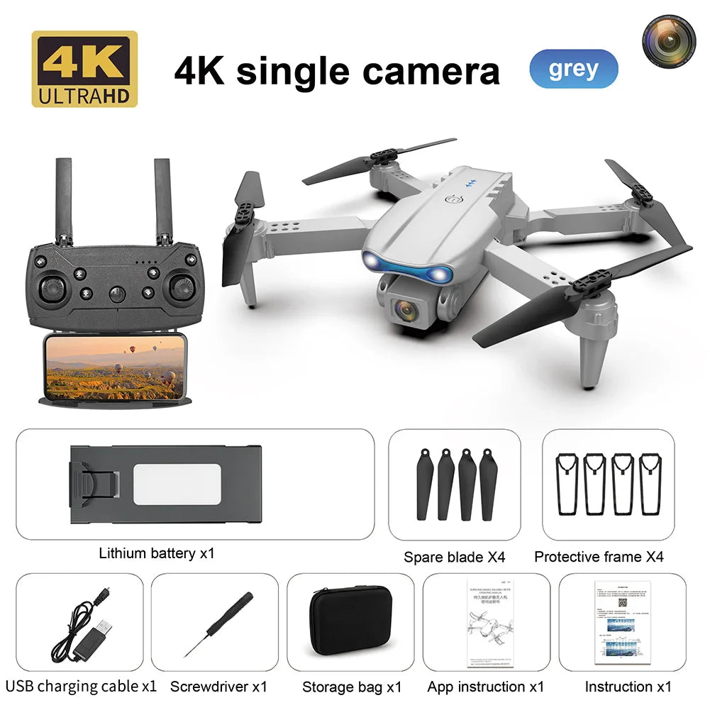 K3 E99 Pro Drone Professional Quadcopter Obstacle Avoidance Drones RC Helicopters 4K Dual Camera Dron Remote Control Toys