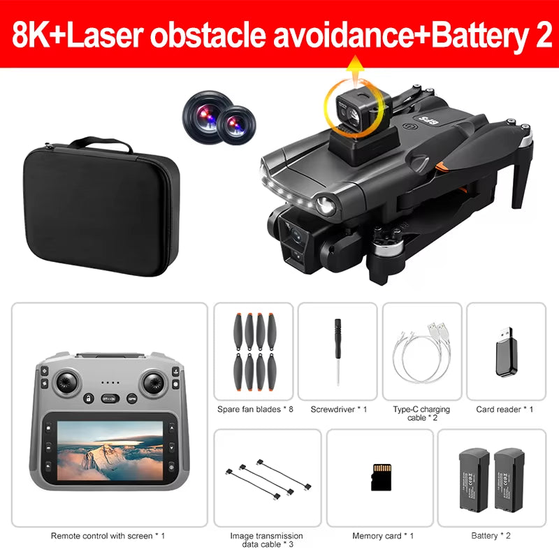 Xiaomi Mijia V198MAX Drone 8K Profesional FPV Brushless Laser Obstacle Avoidance Aerial Optical Foldable Quadcopter Mini 4K Dron