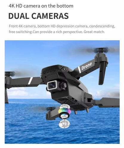 2025 NEW Professional Wide Angle RC Dron 4K HD Camera Mode Foldable Helicopter Quadcopter Kid Gift Toys