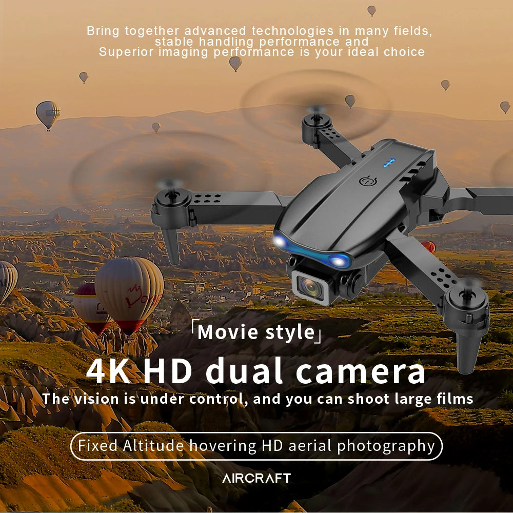 K3 E99 Pro Drone Professional Quadcopter Obstacle Avoidance Drones RC Helicopters 4K Dual Camera Dron Remote Control Toys
