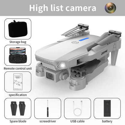 Professional RC Drone 8K Optical Flow Drone with Camera HD Camera Foldable Brushless Dron Helicopter WIFI Aerial Photography Toy