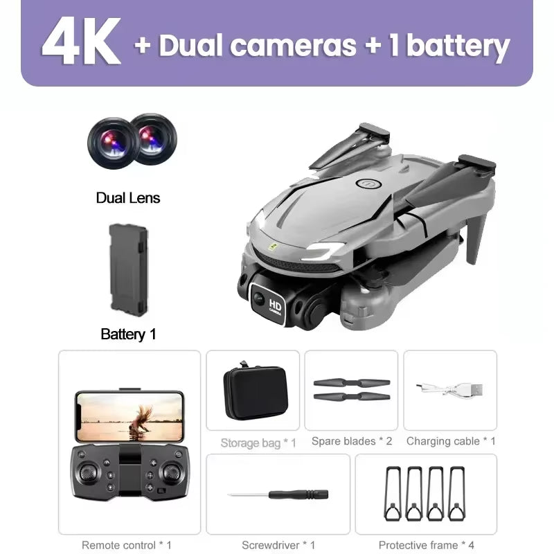 For Xiaomi V88 Drone 4K Professional Dron HD Aerial Photography Remote Control Aircraft HD Dual Camera Quadcopter RC Toy UAV