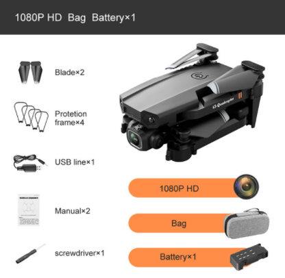 DRON-V8 Twin-Camera Altitude-Lock Quad Drone