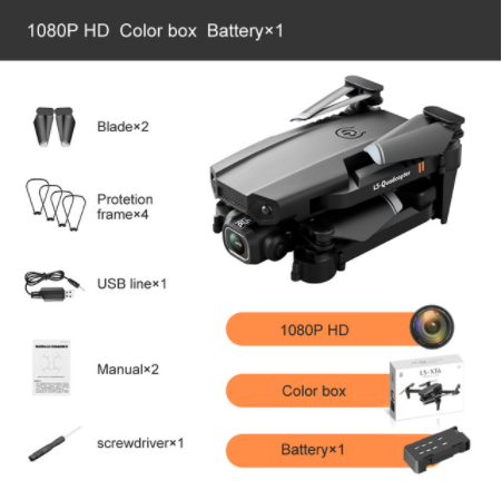 DRON-V8 Twin-Camera Altitude-Lock Quad Drone
