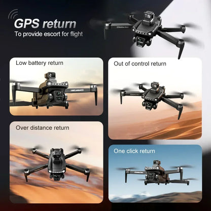 Xiaomi V198 GPS Drone 4K Professional HD Dual Camera 5G Wifi Photography Brushless Foldable Quadcopter RC Distance 8K Dron Toys