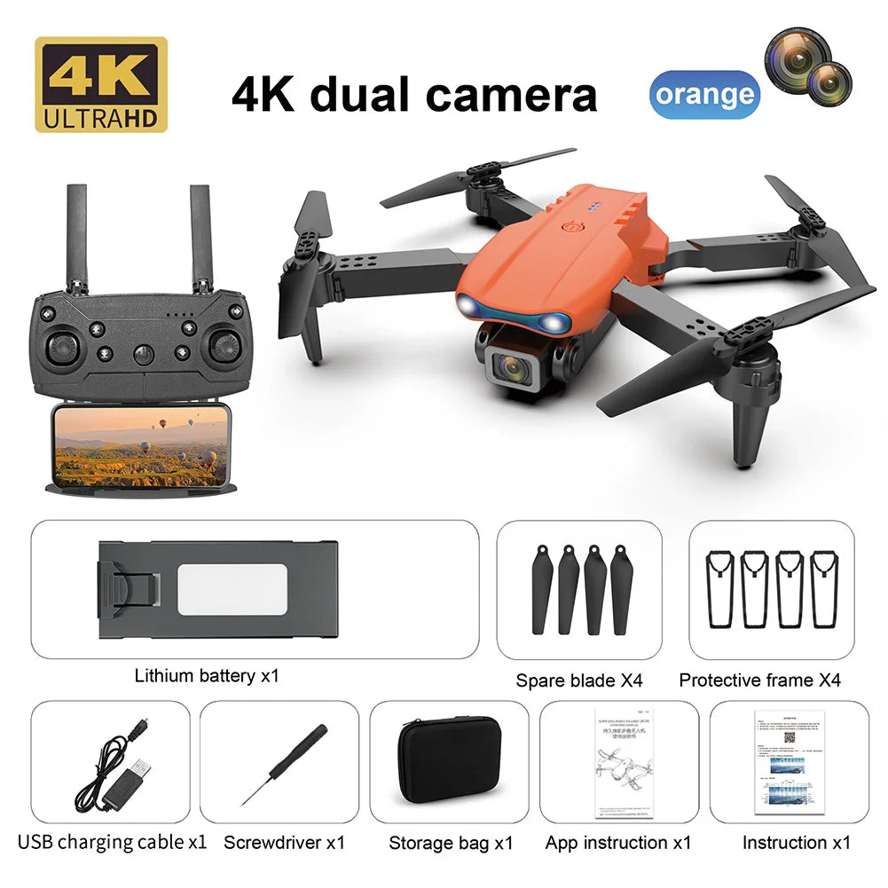 K3 E99 Pro Drone Professional Quadcopter Obstacle Avoidance Drones RC Helicopters 4K Dual Camera Dron Remote Control Toys