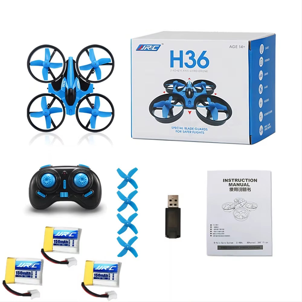 H36 Mini Rc Drone Remote Control Quadcopter Headless Mode Helicopter 360° Flip Mini Dron Toys for Kids