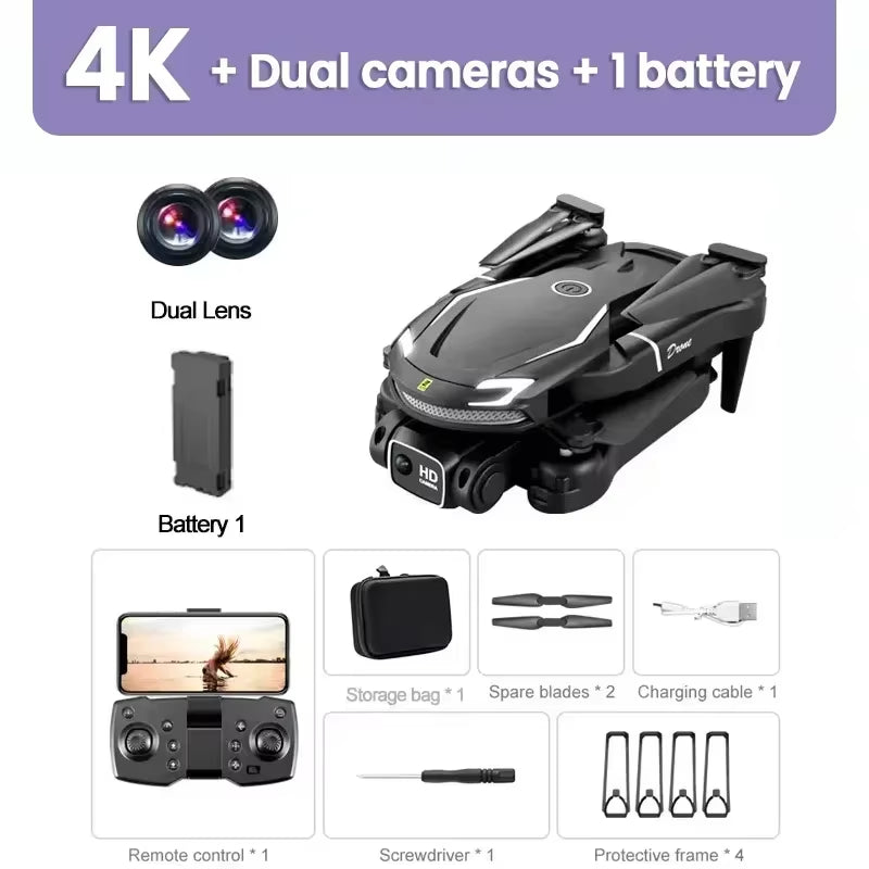 For Xiaomi V88 Drone 4K Professional Dron HD Aerial Photography Remote Control Aircraft HD Dual Camera Quadcopter RC Toy UAV