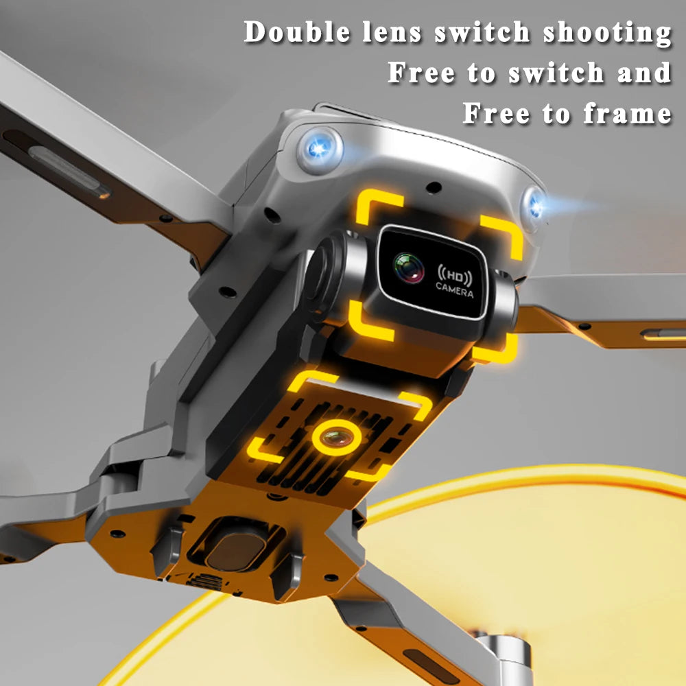 Professional RC Drone 8K Optical Flow Drone with Camera HD Camera Foldable Brushless Dron Helicopter WIFI Aerial Photography Toy